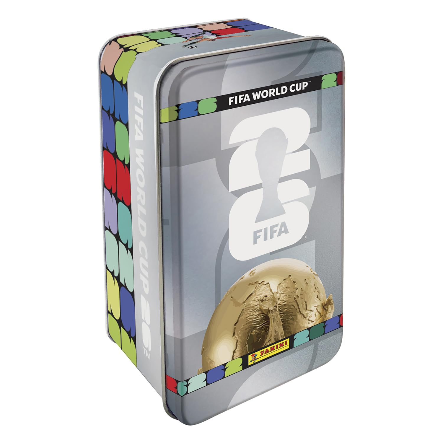 Panini Coupe du Monde DE LA FIFA 2026 Stickers - Boîte métal Grand Format 16 Pochettes