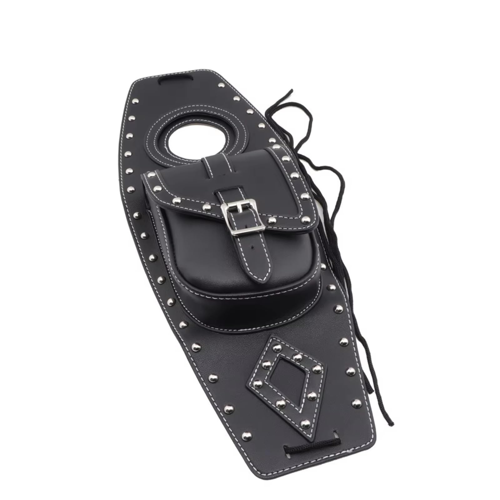 Compatibile Con Yamaha 1 Pezzo Borsa Serbatoio Carburante Sintetico Moto Copertura Cuscinetto Gas Accessori Parti Stoccaggio Motociclette Sacche Moto(Black)