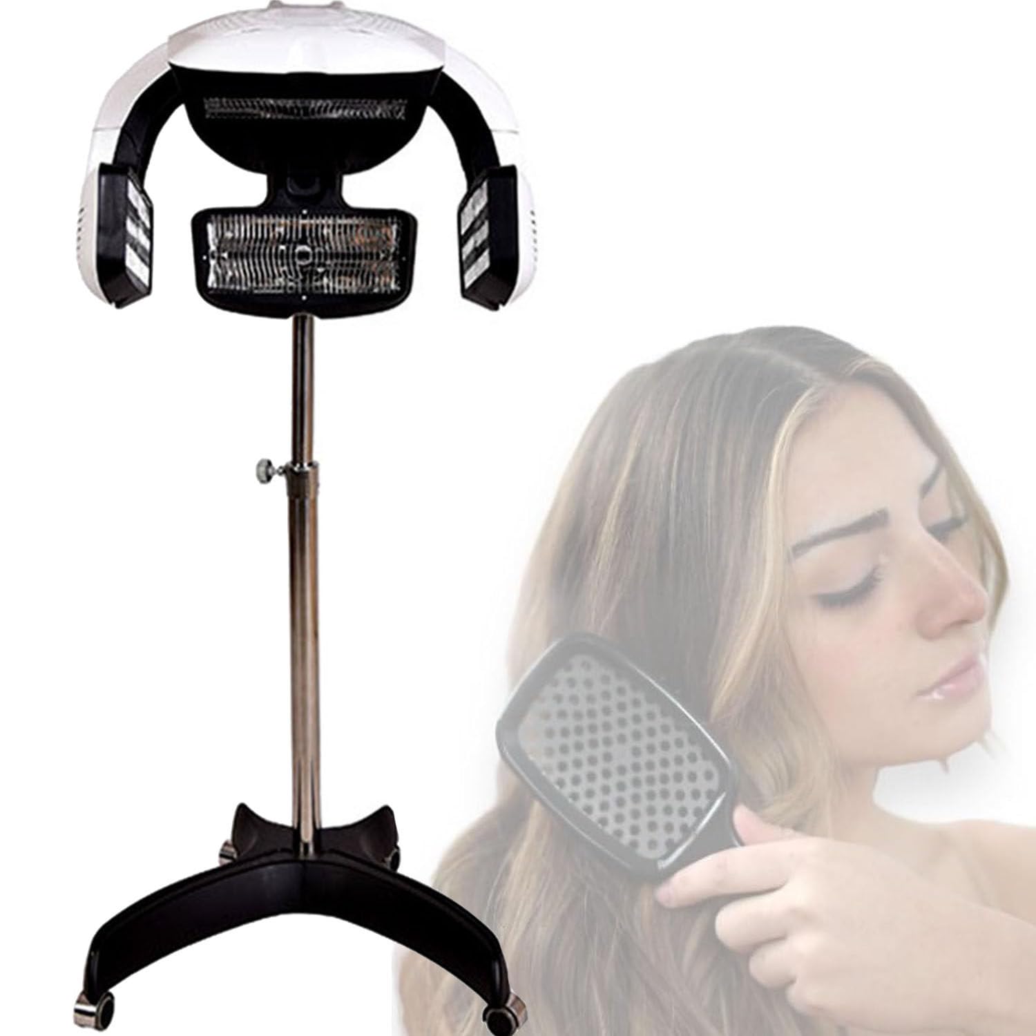 DPLXQPP 700w Professional Hair Dryer,Upright Hair Dryer,Hair Color Processor,1400w Powerful Temperature Perm Color Heater,Processor Suitable for Beauty,Spa,Home,Salon Equipment,Vertical-110V