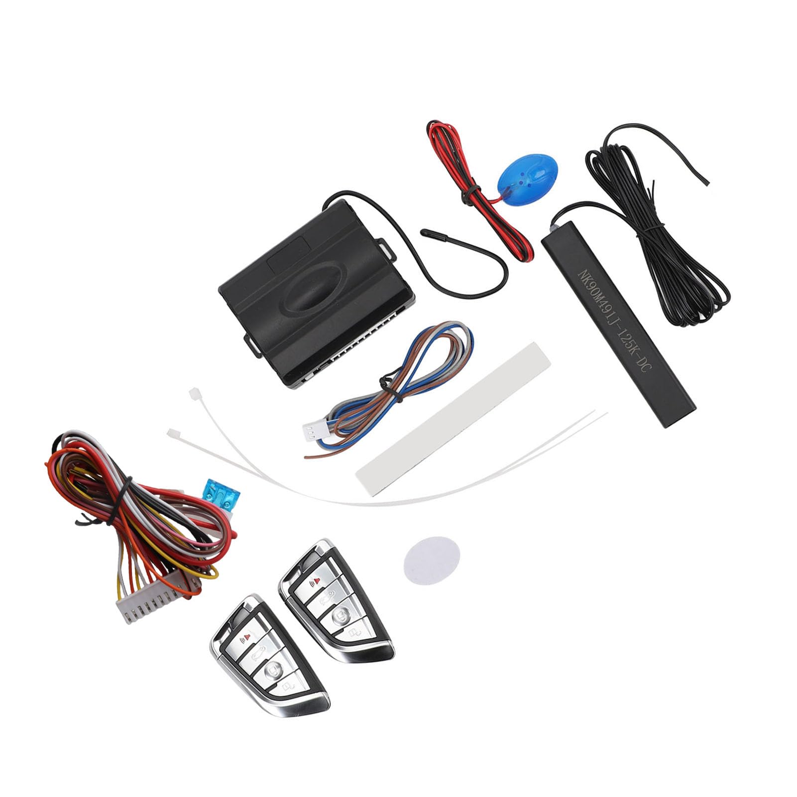 CHICIRIS di Accesso Senza Chiave PKE 12V DC, Antifurto Auto ABS con Allarme