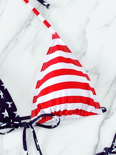 Miniatura 6 de Conjunto de bikini de dos piezas con tanga sexy triangular, traje de baño de dos piezas para mujer