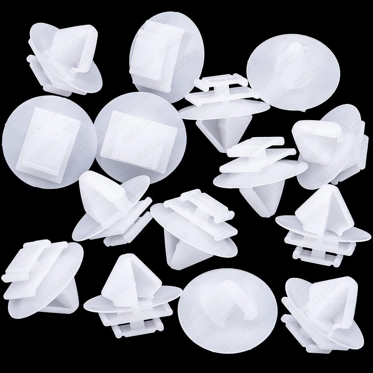 Rexka Clip de moldeo lateral del cuerpo de la puerta trasera 68241251AA compatible con Jeep 15-20 Renegade Chrysler 68241251-AA