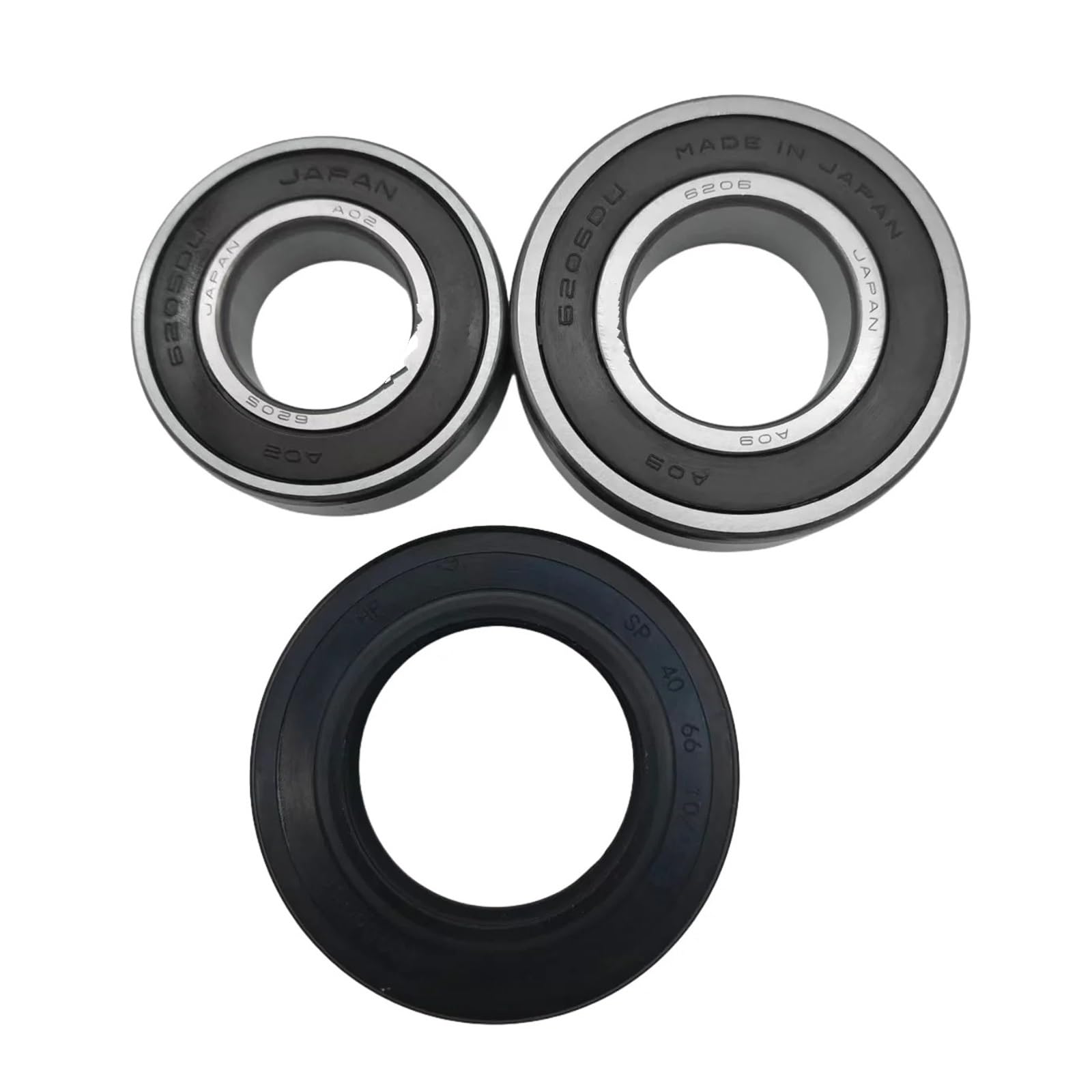 Kit De Roulements Et Joints De Cuve For Machine À Laver 6205 6206, Taille De Joint D'arbre, Compatible Avec Les Pièces De Rechange For Lave-linge À Chargement Frontal Haier
