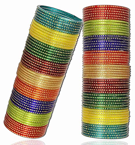 Image of NMII Glass with Plain and Simple Design Glossy Finished Fancy Bangle Set For Women and Girls | Glass Bangles | Stylish Women's Bangles