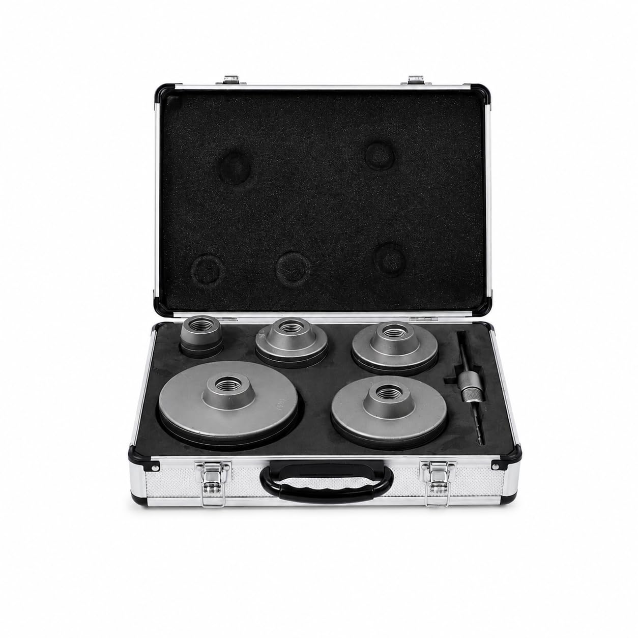 Set di punte da trapano da 68 mm e 40-120 mm, per scatola da incasso con punta di centraggio e adattatore SDS, sega a tazza in acciaio al tungsteno, per calcestruzzo, muro di mattoni, pietra cava e