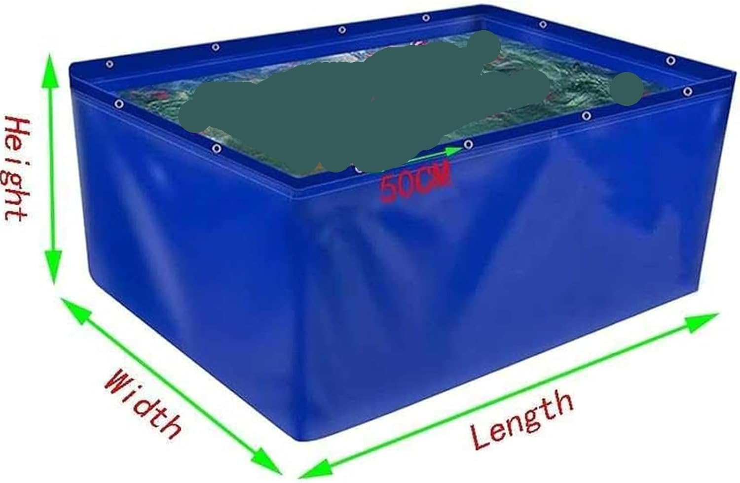 Piscina de Acuario PVC(1x1x0.8m)