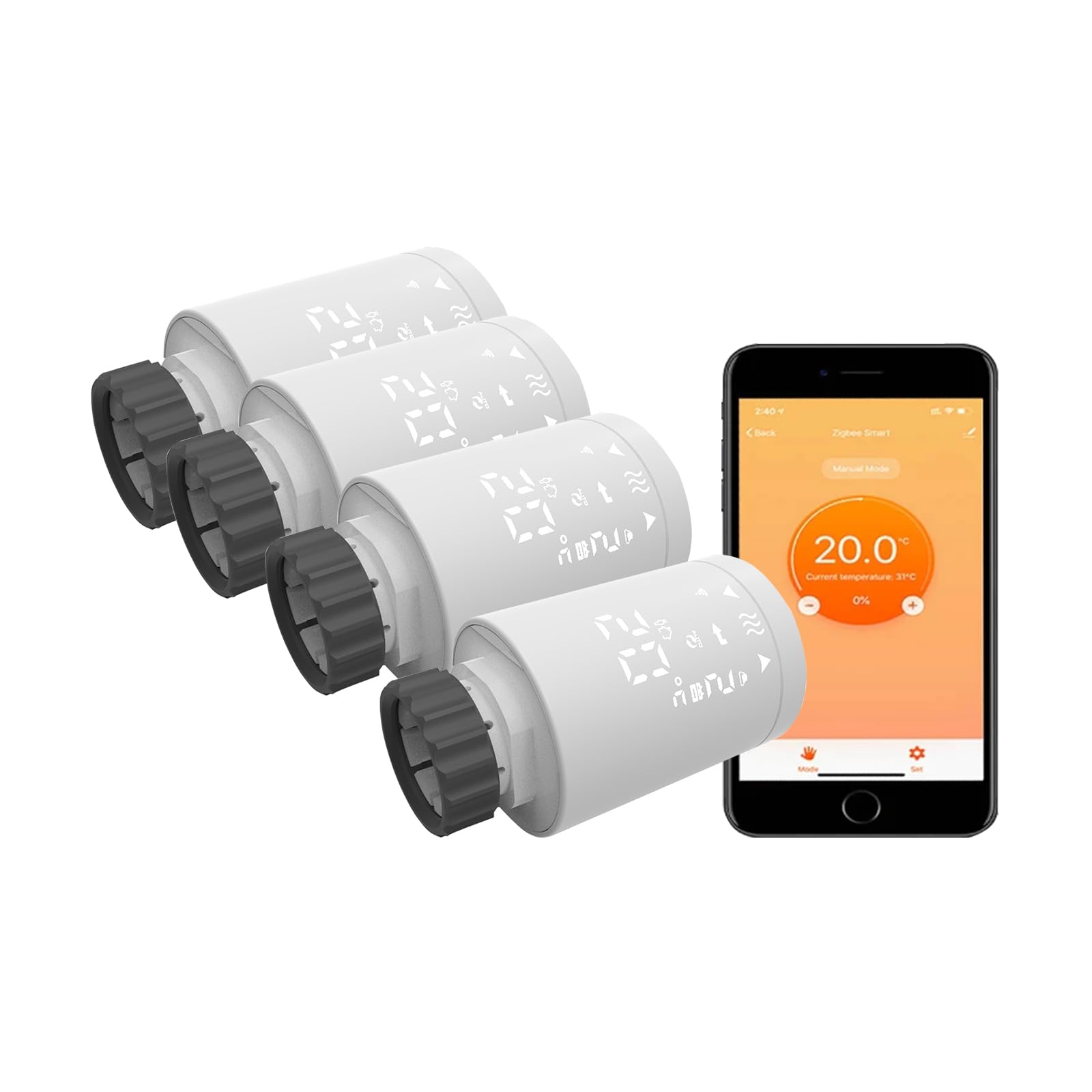 Vanne Thermostatique ZigBee 3.0 pour Chauffage à Eau Chaude