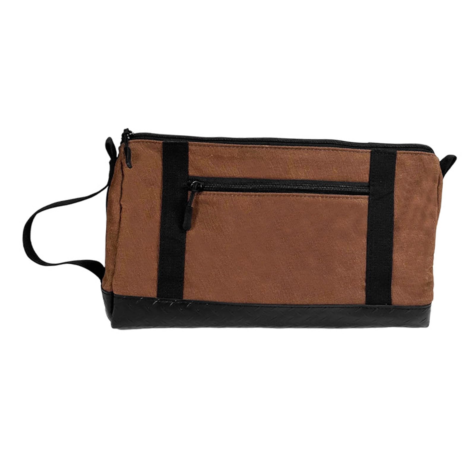 Rgybao Coffee Duty Waxed Canvas Tool Bag Reinforced Bottom For Electricians Mechanics Diyers Canvas Zippered Pouches