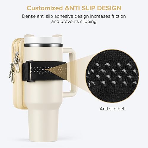 Miniatura 4 de Bolsa para botella de agua para Stanley Cup de 40 onzas, 30 onzas, bolsa para botella de agua para correr, tarjetas, llaves, teléfono, accesorios de