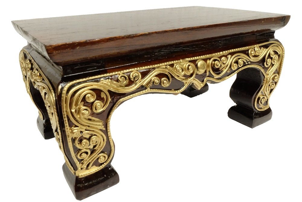 Buy Design by UnseenThailand Teak Wood Carving Seat Shelf Buddha or