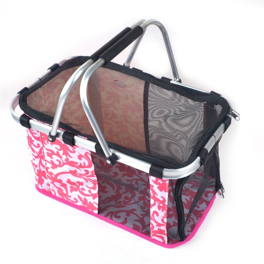 FFMODE Dog Carrier Portable Pet Dog Cat Tote Crate Carrier House Kennel Travel Bag, Blue, S, 13" L x 8" W x 9" H