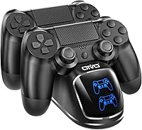 OIVO PS4 Controller Charging Dock - Fast 1.8Hr Dual DualShock 4 Charger Station with LED Indicators & Safe Protection