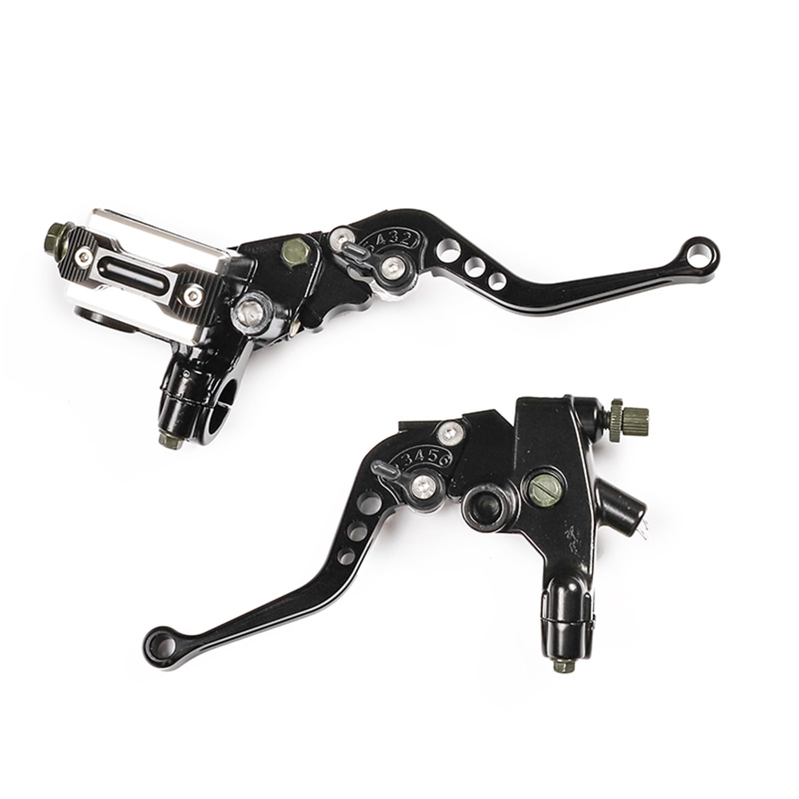 Gjihkwgz Motorcycle Brake Clutch Lever 22mm Universal Motorcycle CNC Handlebar Master Cylinder Lever Handle Hydraulic Brake Pump Clutch Adjustable Clutch Brake Lever(Set Black)