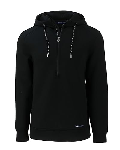 mens Roam Eco Half Zip Recycled Mens Pullover Hoodie