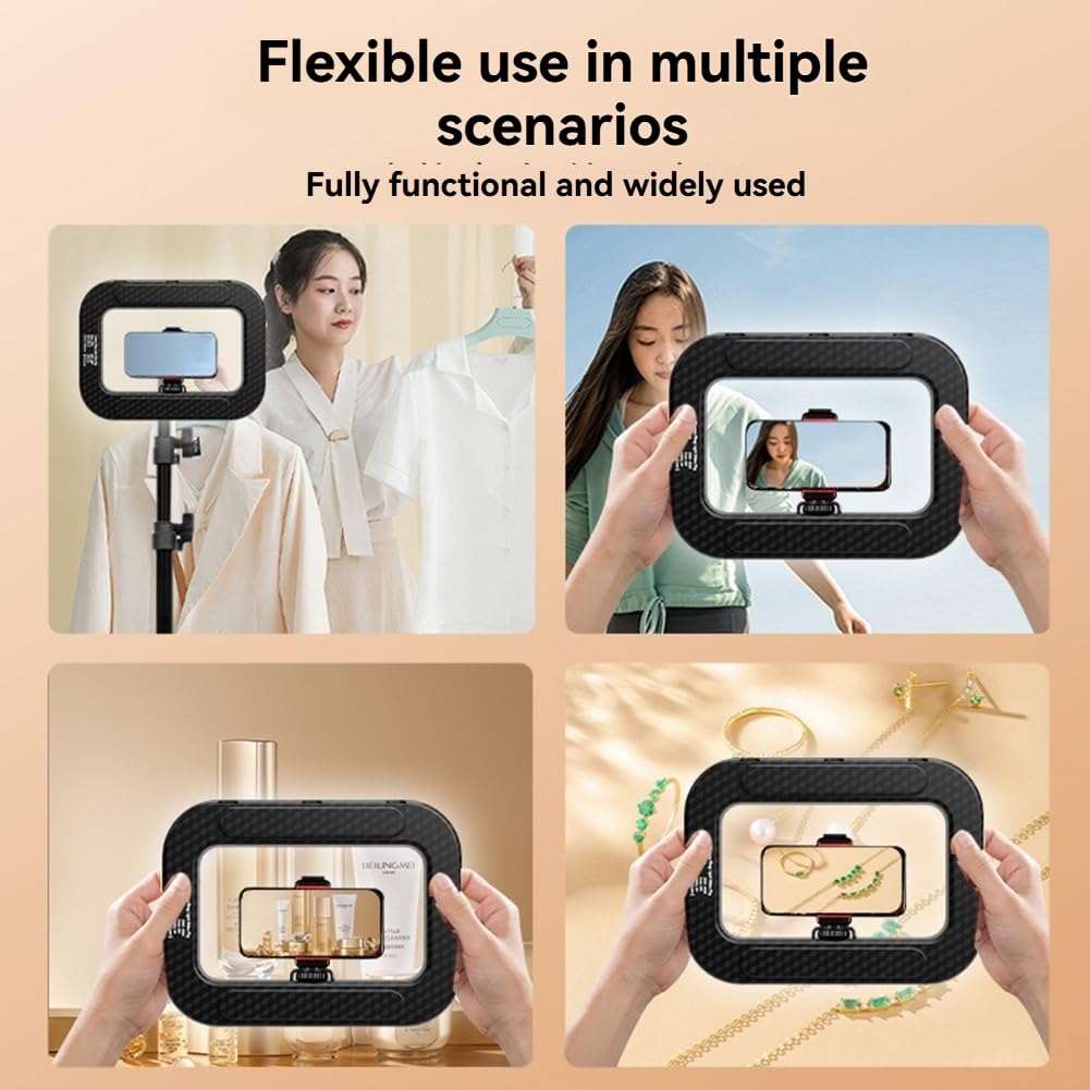 A LED Portatile Ricaricabile A Mano per la Luce di Riempimento, Ideale per la Trasmissione Live su Cellulare e la Fotografia da Tavolo.