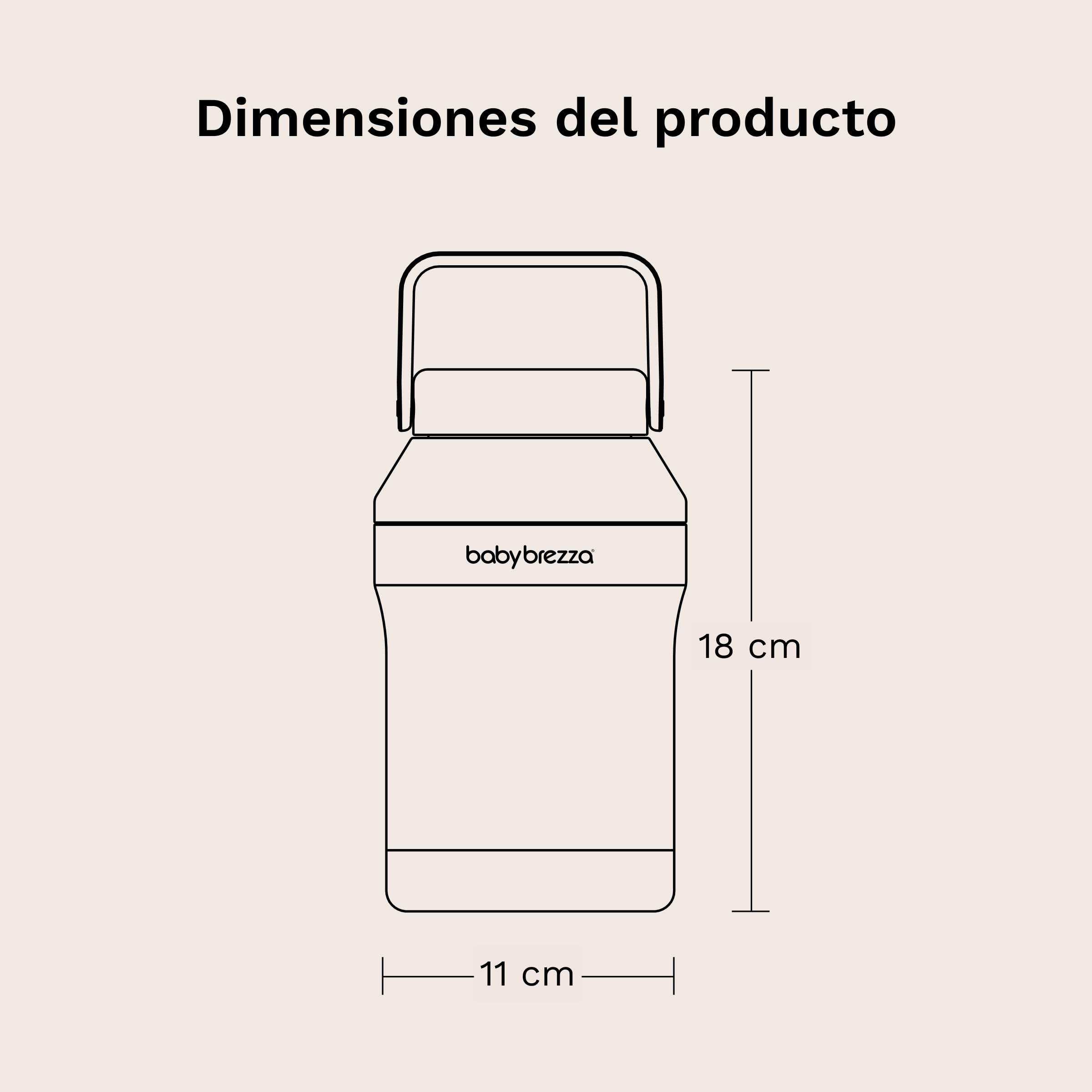 Baby Brezza | Milk Cooler, Enfriador Portátil para Leche Materna, Botella Térmica Aislada para Viaje, a prueba de fugas, Capacidad de 300ml, Enfiamiento Hasta 10h