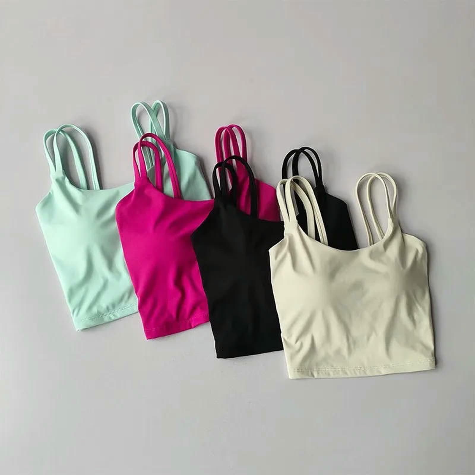 Sportowy biustonosz damski sportowy biustonosz fitness top seksowna bielizna push up mocny biustonosz do jogi biustonosz wiązany na plecach bielizna do biegania kamizelka fitness