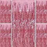 Pink Foil Curtain & Fringe Backdrop - Party & Bachelorette Decorations for Women - Valentine's Day & Birthday Celebrations