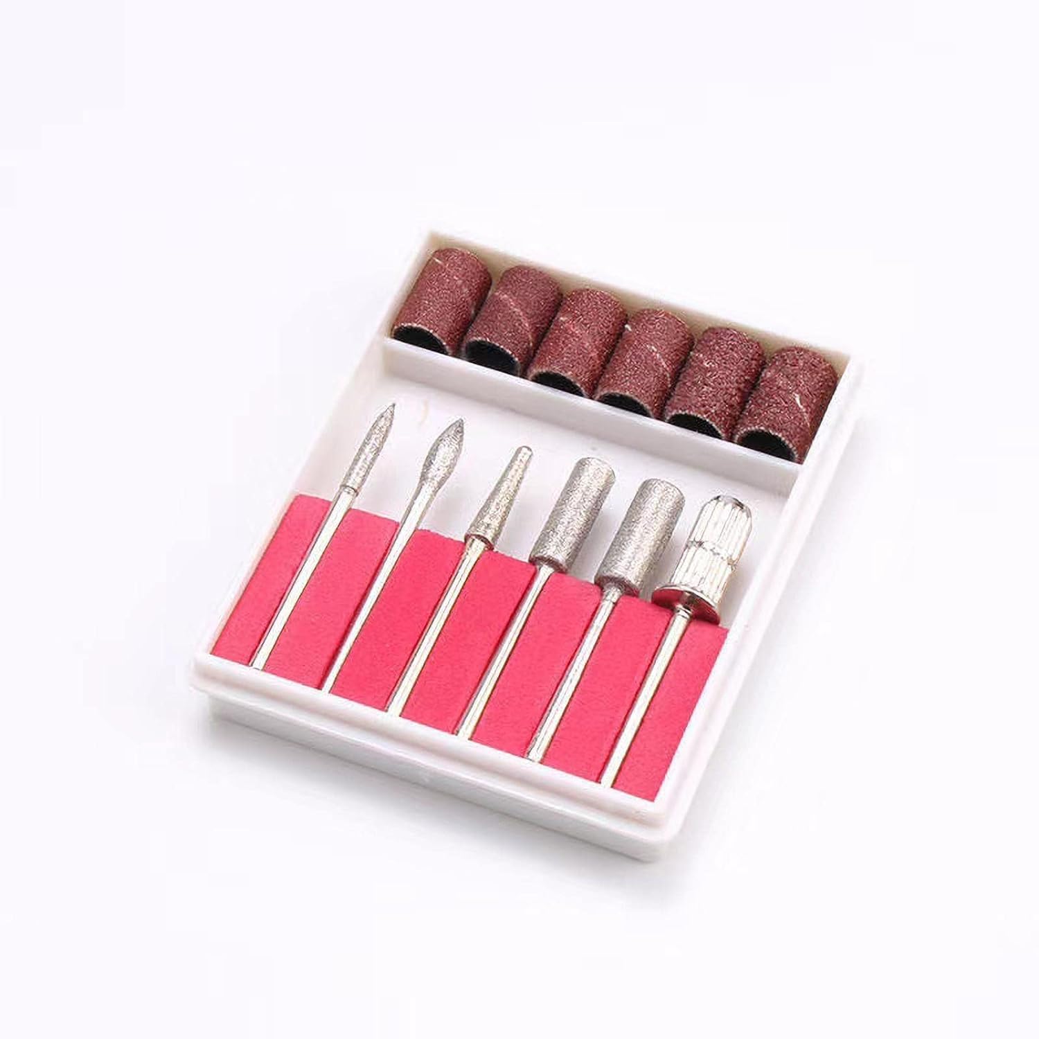 Aravli 6Pc Ceramic Nail Drill Bit Nail Art Grinding Nail Files Pedicure Electric Manicure Machine Carbide Bullet Bit Remove Nail Polish-picture-28