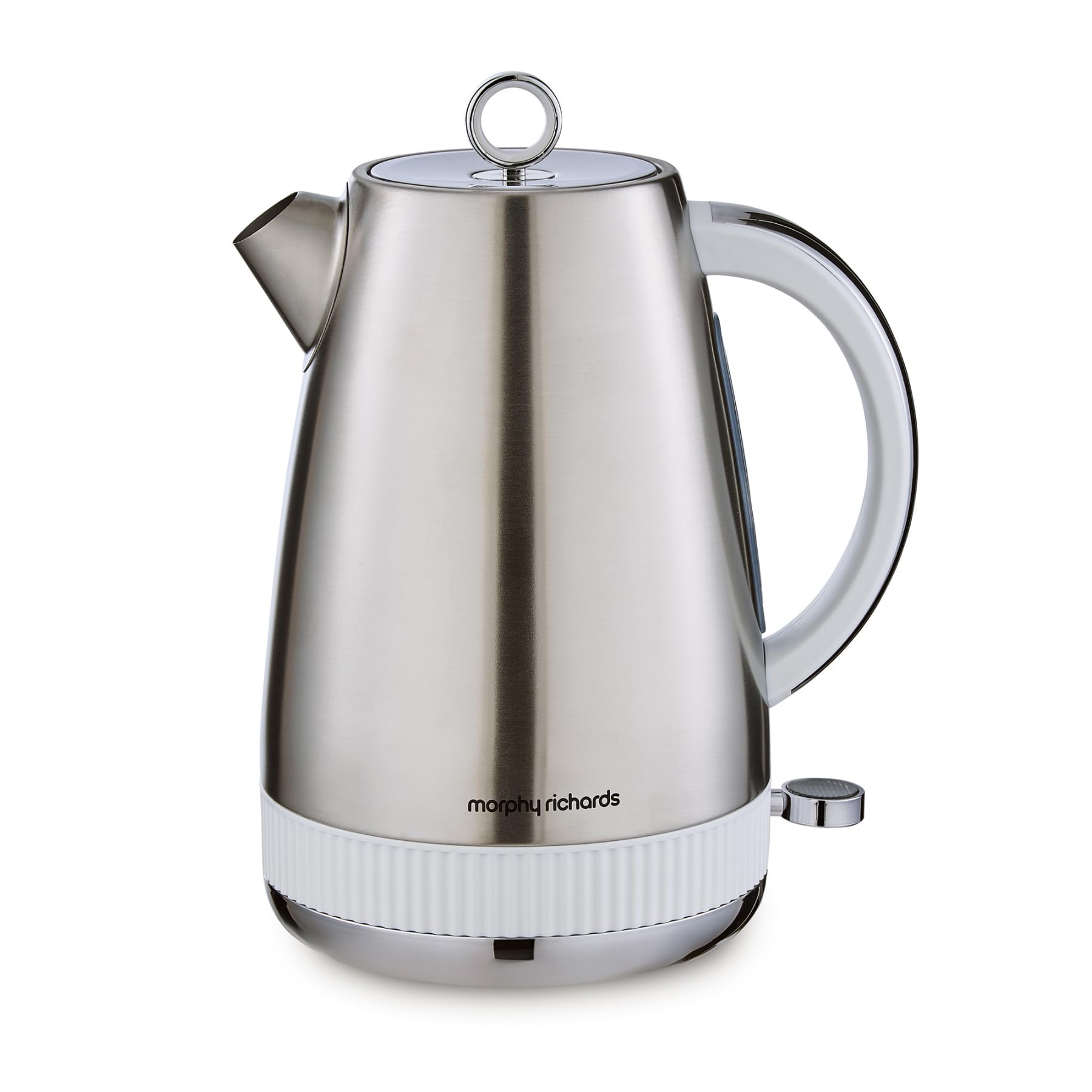 Morphy Richards Mexborough 1.7L Jug Kettle Stainless Steel/White Trim 102903