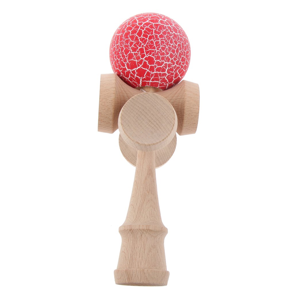 Kendama Crackle Rouge - Boule 6 Cm - Loisirs Nouveaux - BCD