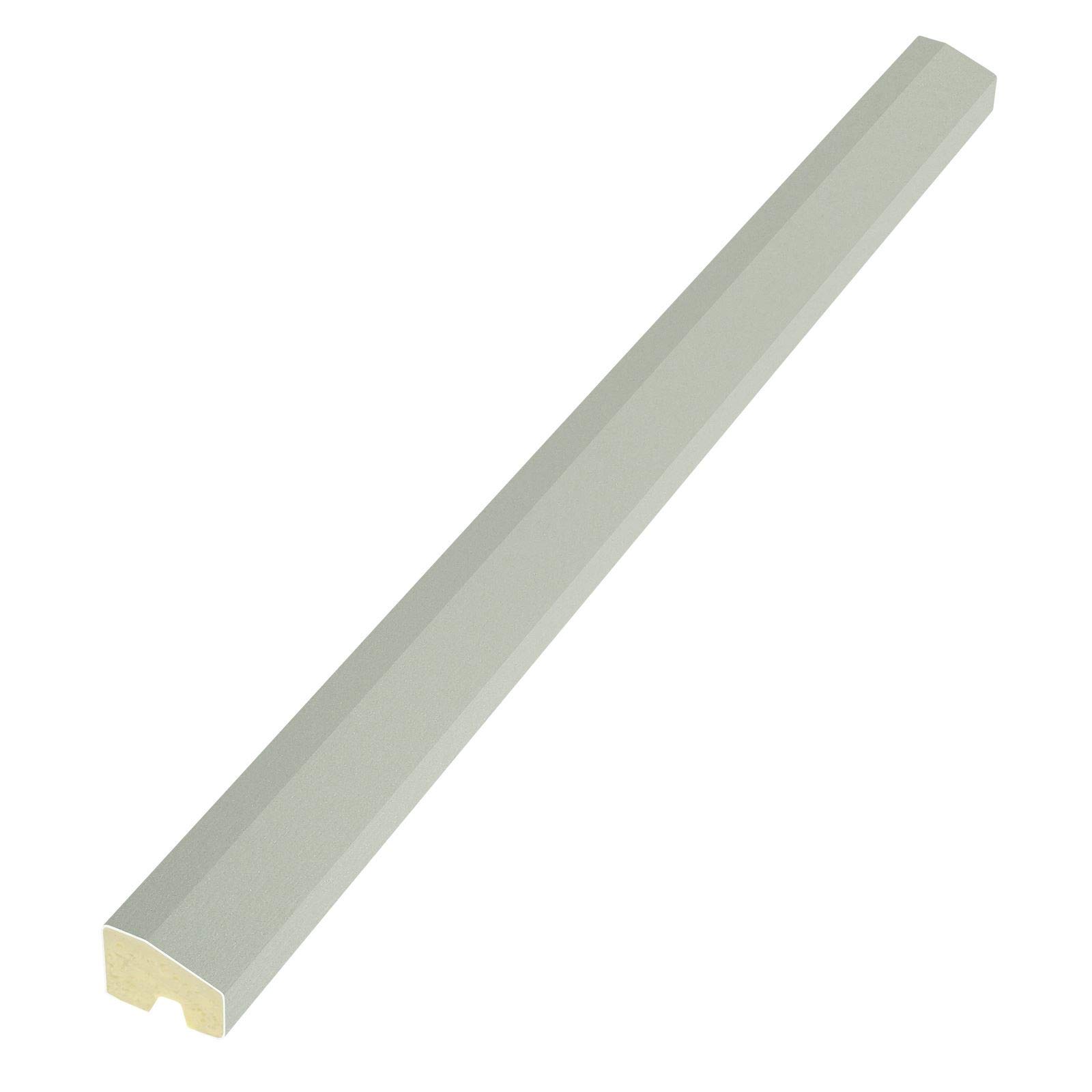 20mm x 15mm Chamfered Bead uPVC Plastic Window Door Finishing Trim (2.5m) - Agate Grey