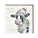 Produktbild Wrendale Designs by Hannah Dale Weihnachtskarte Moo-rry Christmas, Goldfolie, einzeln