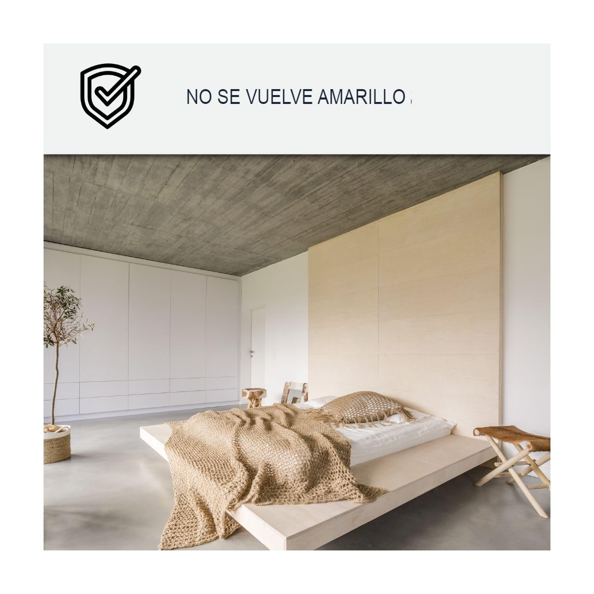 Pintura Terciopelo Pared y Techo Lavable 2.5 L Gris tele 4