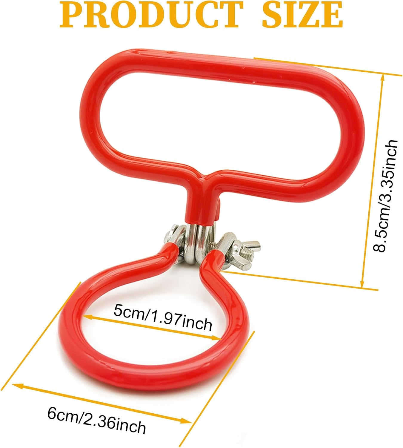 Carboy Handle, 2 Pack Carboy Carrying Handle Heavy Duty Carboy Holder for Smooth Neck 3 Gallon 5 Gallon 6 Gallon 6.5 Gallon Glass Carboys for Fermenter Wine Making Beer Brewing Home Brewing Equipment