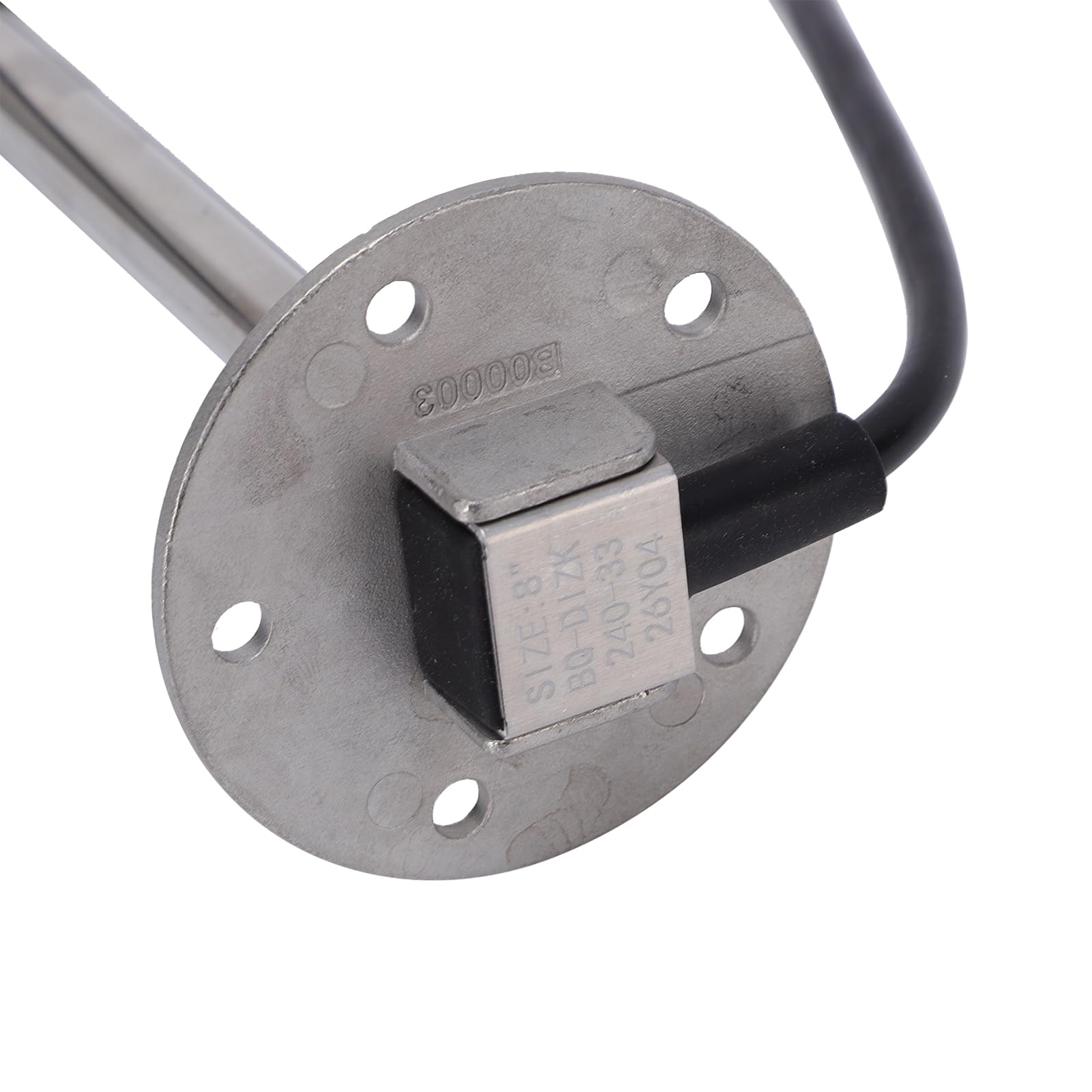 Generic Zestaw Wskaźników Czujnika Poziomu Paliwa o Wysokiej Precyzji do Wysyłania Paliwa Morskiego do Ciężarówki łodzi RV 240-33 Ω 6 Cali (Czarna tarcza, czarna ramka)