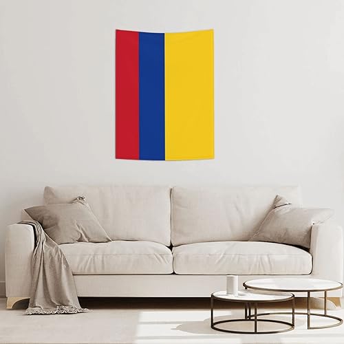 Miniatura 4 de Tapiz con bandera colombiana, tapiz para colgar en la pared, decoración del hogar, manta de pared, dormitorio, sala de estar, dormitorio, 29 x 37
