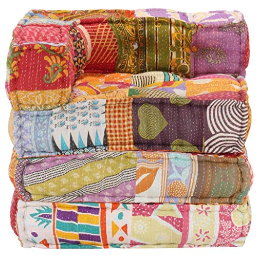 vidaXL Pouf Modular Sitzpouf Sitzpuff Sitzhocker Bodenkissen Sitzkissen Ottomane Hocker Chaiselongue Schlafsofa… – Bild 4