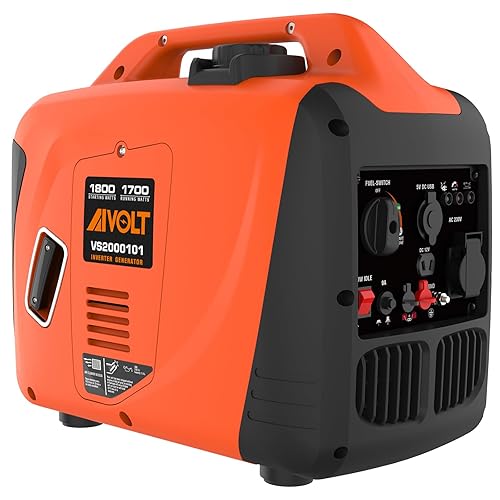 AIVOLT 1800W Petrol Inverter Generator 4 Stroke 80cc Engine Portable