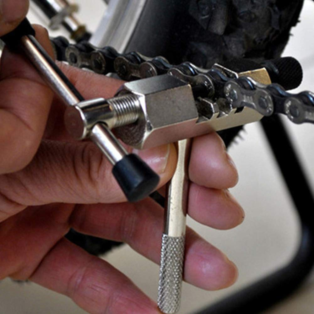KHE Kettennietdrücker Für Fahrradketten – Nur 100g, Mit Kettenhalter, Schwarz-blau