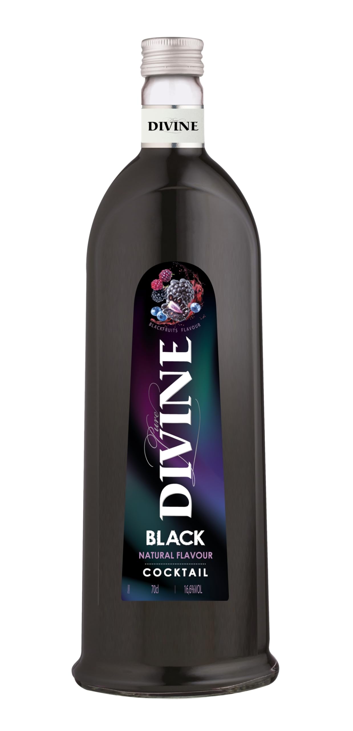Pure Divine – Black Liqueur, Flavored Vodka Liqueur from the Northern Vosges, France – 16.6% ABV (1 x 0.70 L)