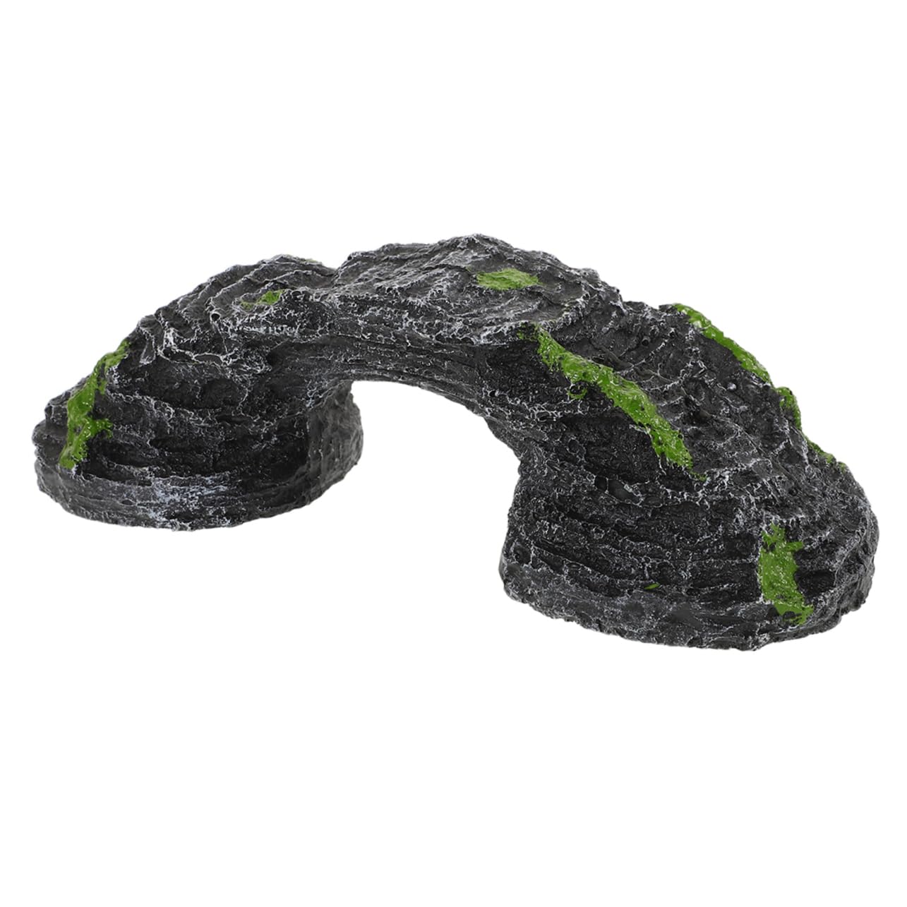 CIYODO Reptile Basking Platform for Turtles Compact Climbing Ramp Hideout Enhances Aquarium Decor Durable Resin Construction for Indoor Outdoor Use Easy to Clean