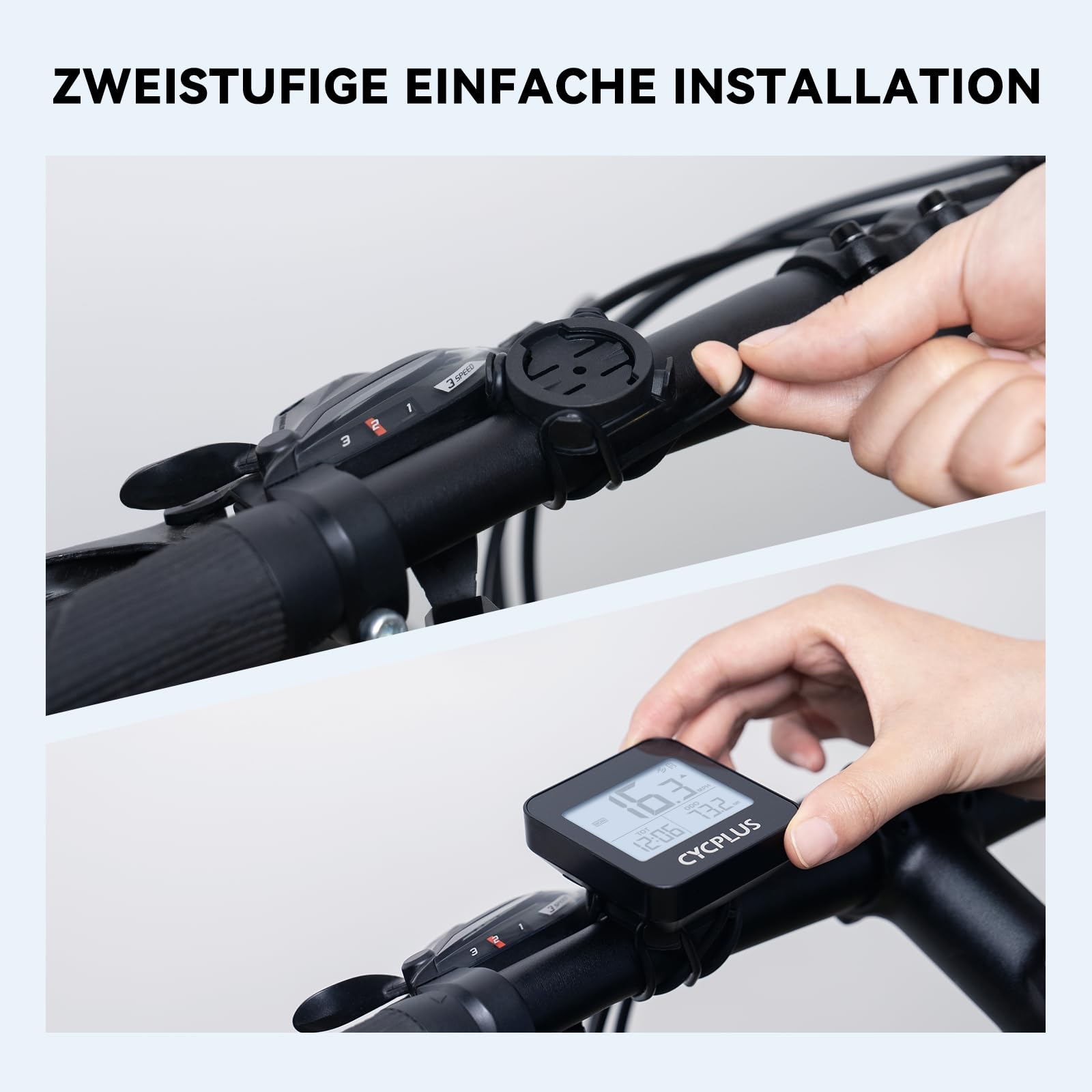 CYCPLUS GPS Fahrradcomputer Drahtlose Fahrradtacho Radcomputer IPX6 Wasserdichter Kilometerzähler GPS-Tachometer Radfahren G1(Neu Aufgerüstet)