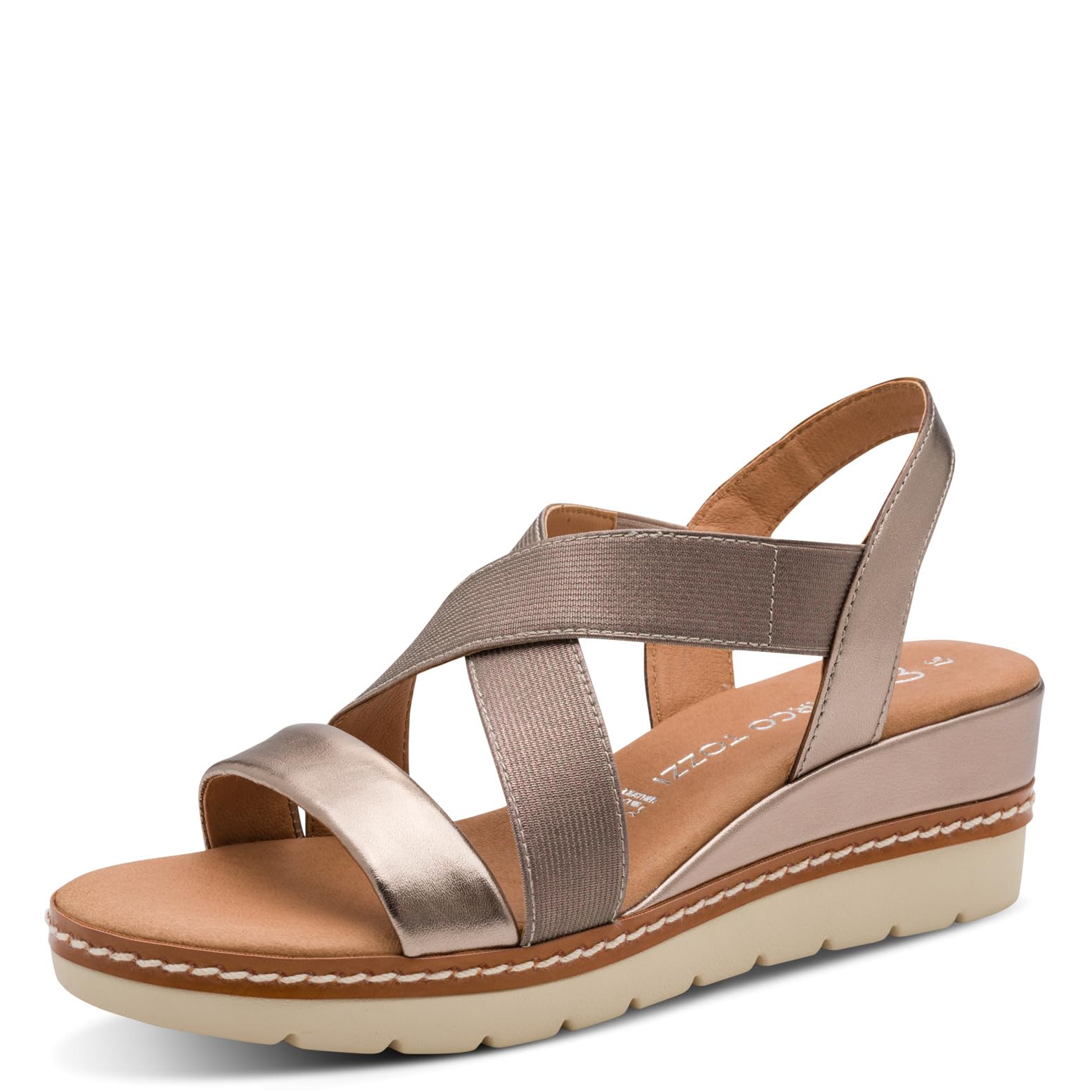 MARCO TOZZI Women's Sandale 2-28721-42, Metallic Rose, 9 UK