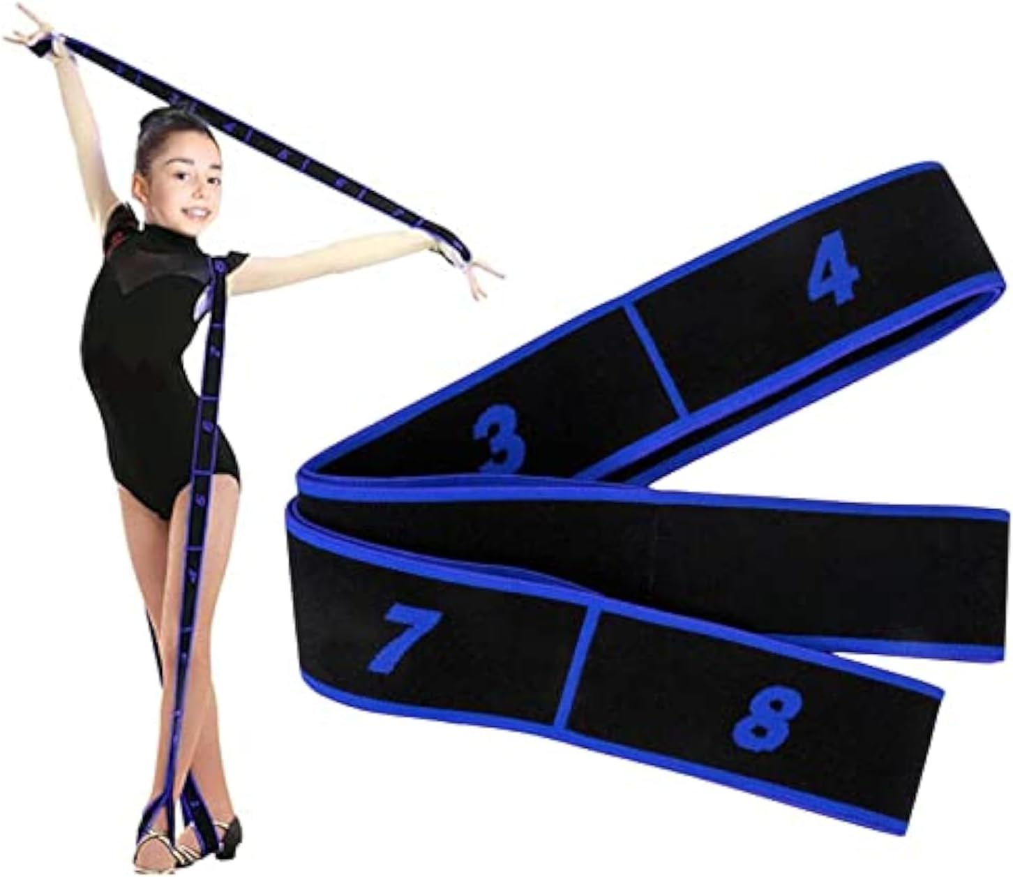 Yoga Band Hileny Latin Stretch Band Dance Pilates Yoga Stretch Fitness Elastic Band for Yoga Fitness Training Straps Workout Bands Loop Exercise Bands, Expander Pilates Resistance Bands