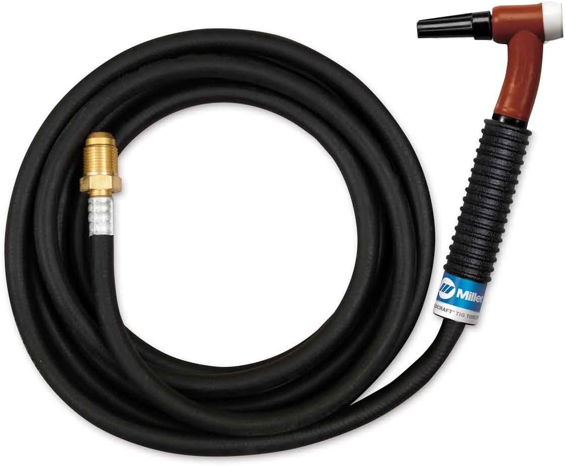 Miller Weldcraft A-200 Redhead TIG Torch Kit, Flex, 12.5', Rubber, WP-R26F-12-R