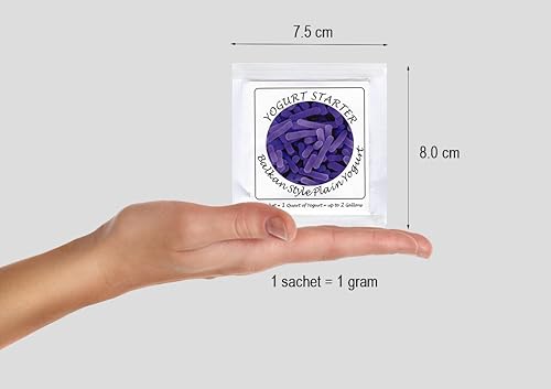Miniatura 5 de Yogurt Starter Cultures - Paquete de 3 sobres de cultivo liofilizados para yogur natural estilo balcánico