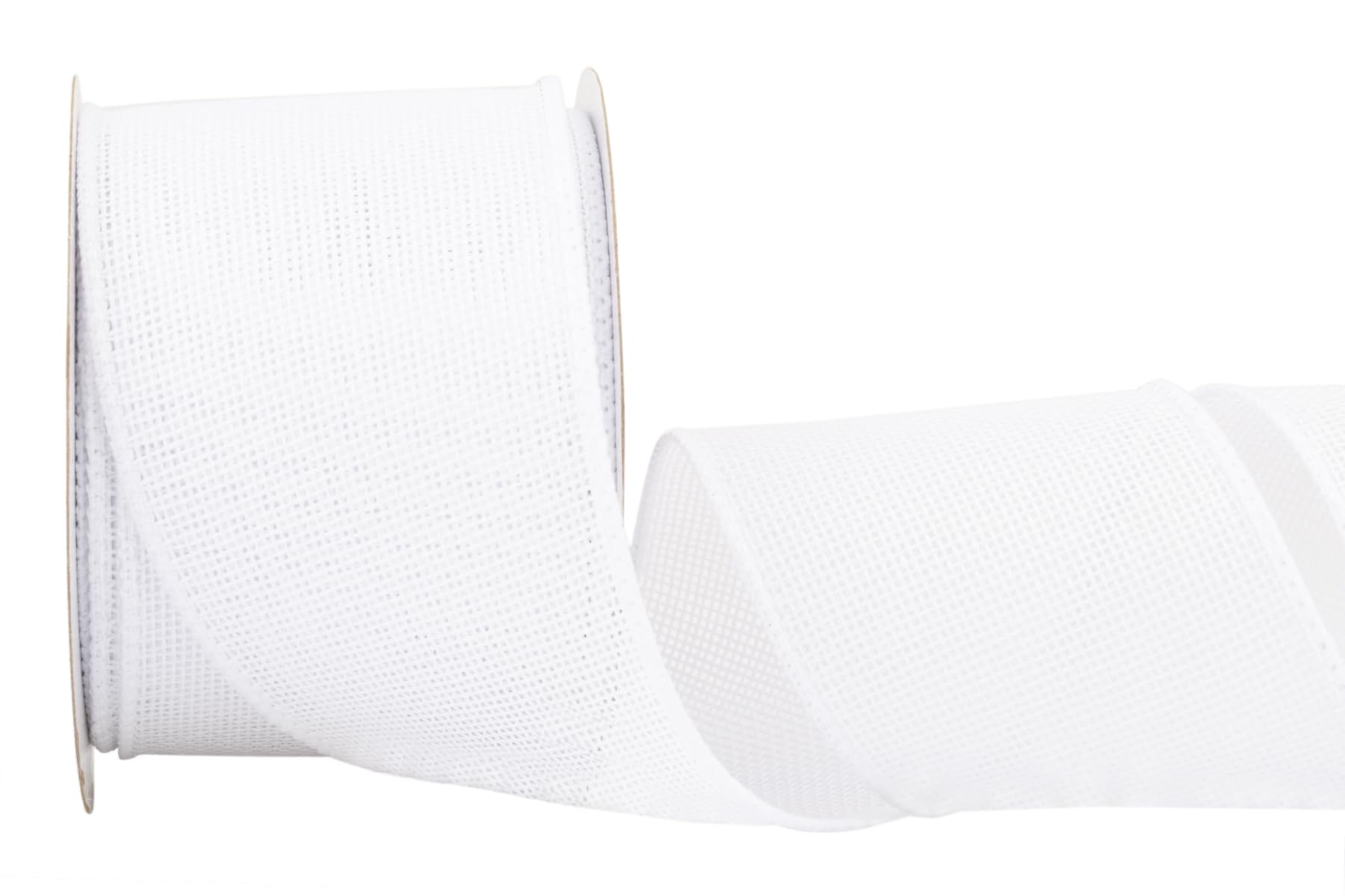 Zofrud White Burlap Ribbon - 64mm x 9M