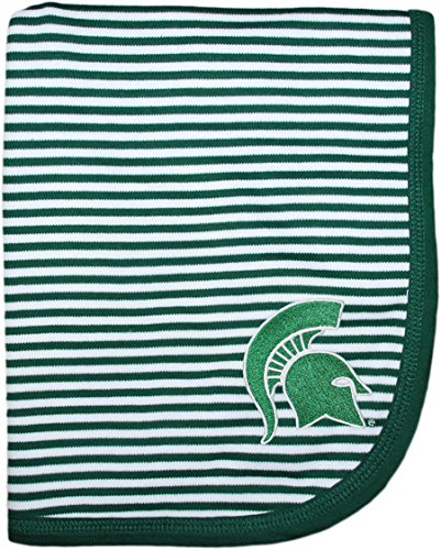 Image of Creative Knitwear Michigan State Spartans Striped Baby and Toddler Blanket