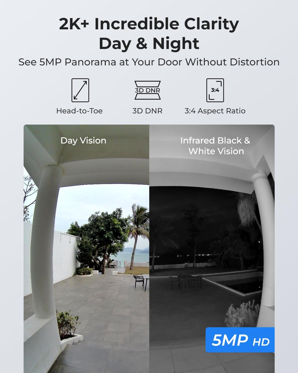 Reolink 2K Wi-Fi Doorbell Camera with Chime, 180° View, 2-Way Audio, Person/Package Detection, Waterproof, Smart Alerts - Image 2