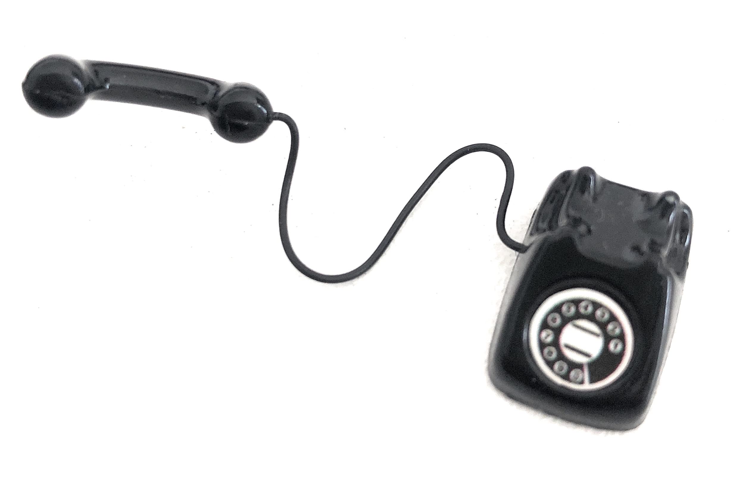 Amazon | ミニチュア 黒電話 レトロ 1個 | 家具 | おもちゃ