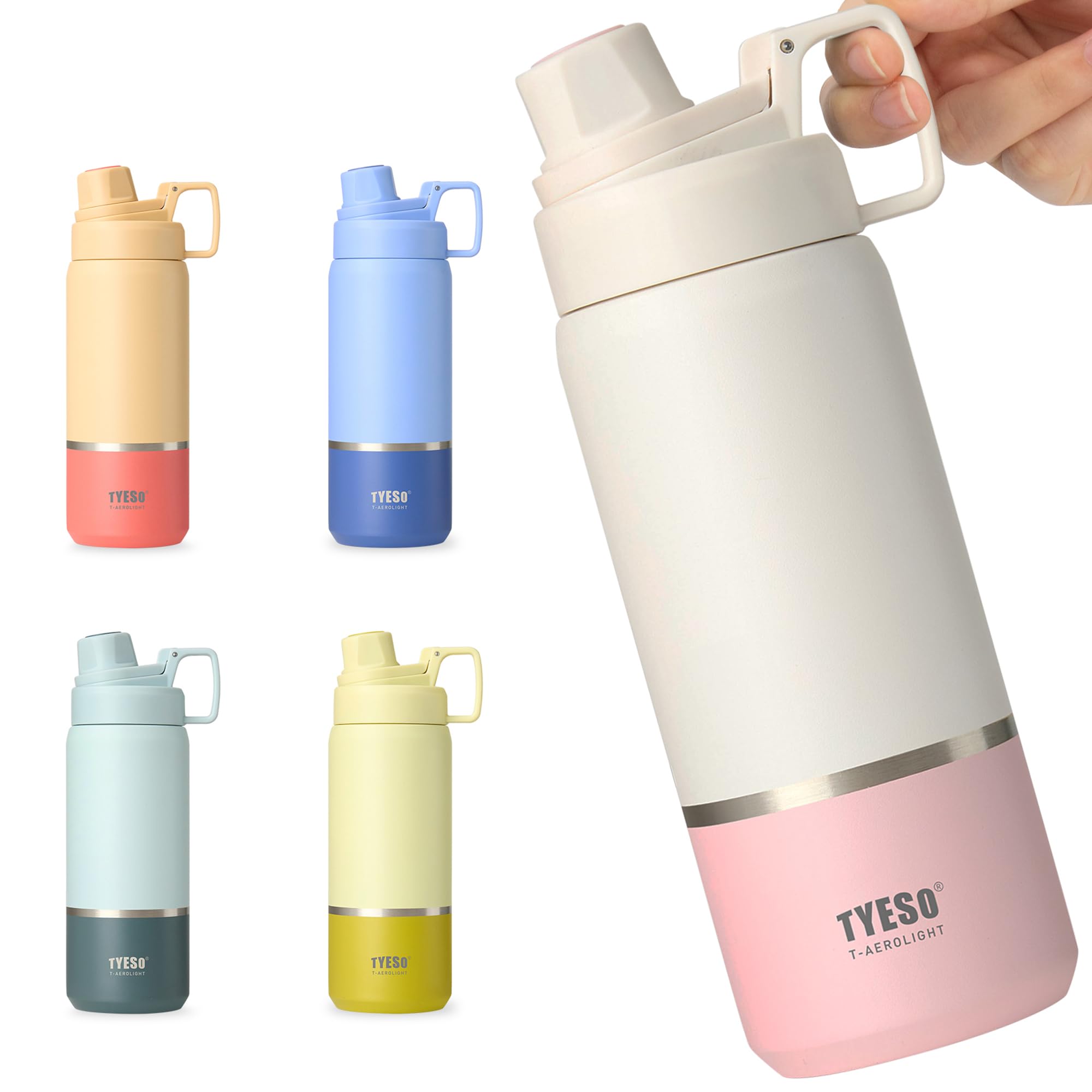 Amazon.co.jp: 【炭酸対応】TYESO 水筒 750ml 真空断熱 炭酸 魔法瓶