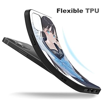 Amazon.co.jp: iPhone 12 用ケース 萌え キャラクター柄 明日