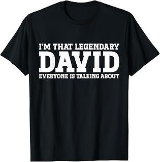 David Personal Name Funny David T-Shirt