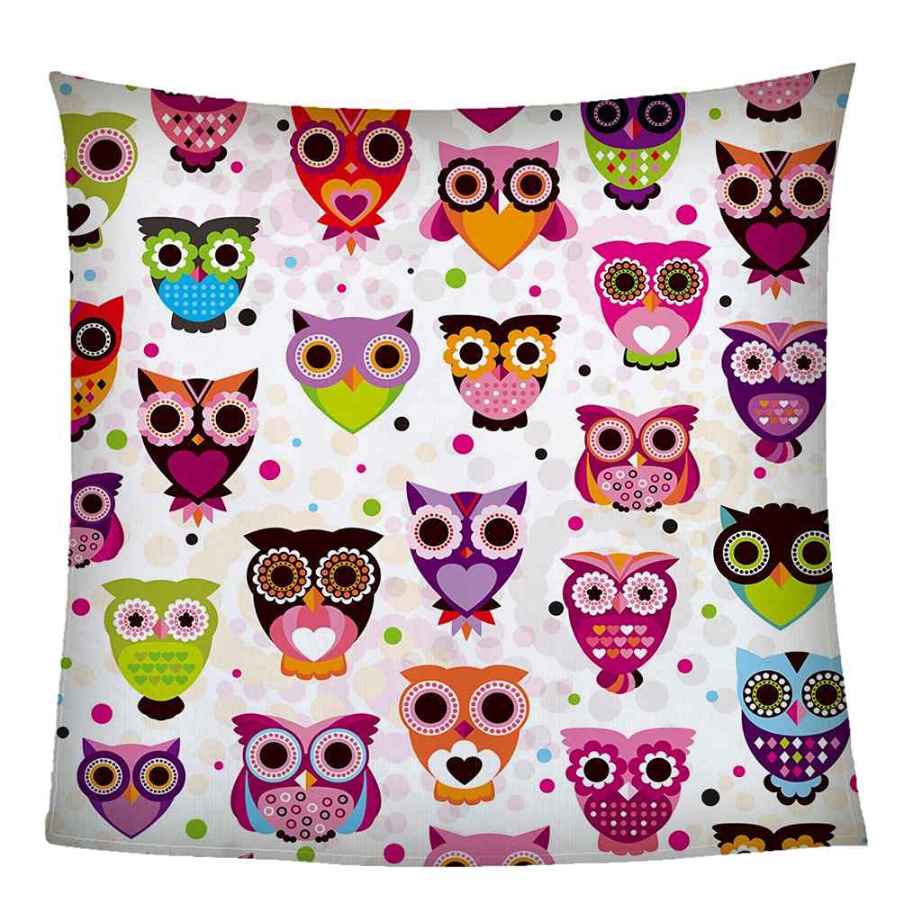 Couverture flanelle hibou anti-froid pour canapé et lit confortable