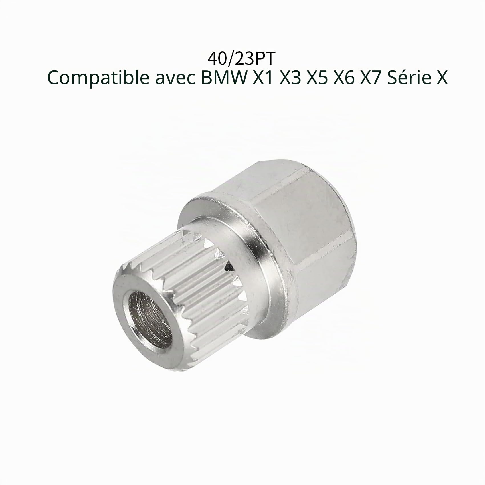 Antivol de jante BMW - Écrou de roue pour BMW X1 X3 X5 X6 X7 Série X (40/23PT) - 1 pièce - Acier à haute teneur en carbone